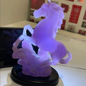 Rose Quartz Elegant Pink Horse Sculpture